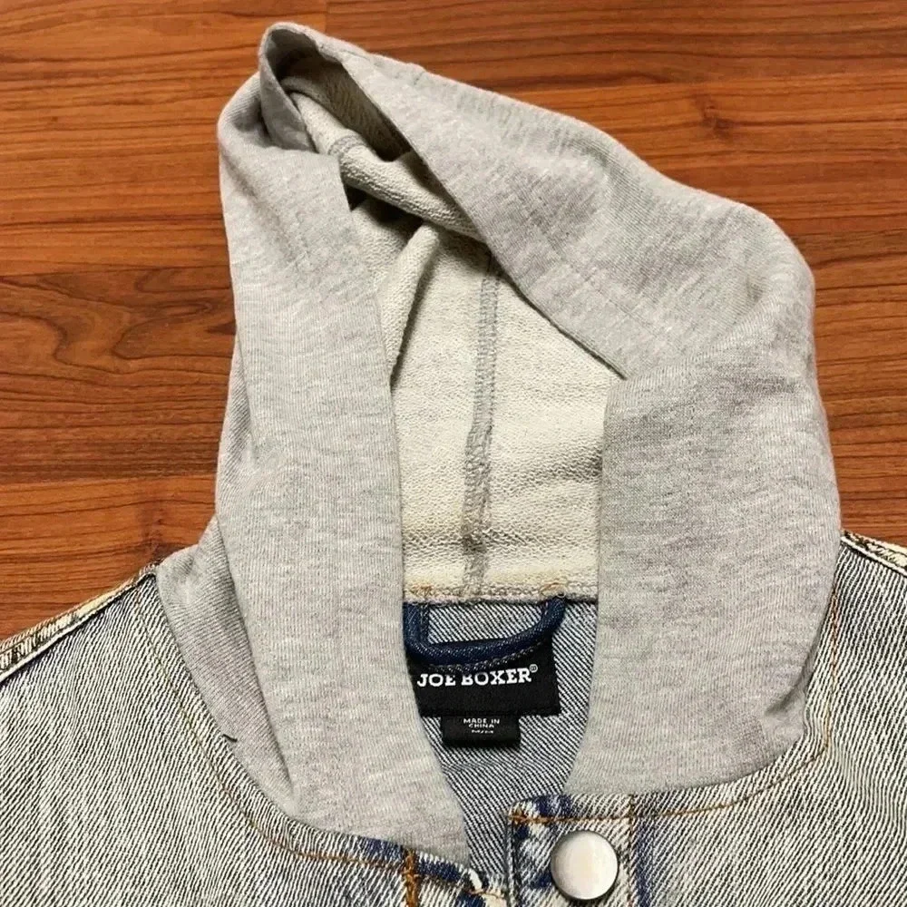 COPY - Joe Boxer Denim Hoodie Jacket, size Med - Picture 7 of 8